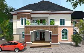 House Plan Modern 5 Bedroom Duplex