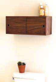 floating bathroom storage cabinet with