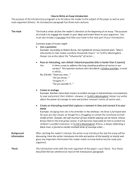 intro and conclusion handout how to write an essay introduction the purpose of the introductory paragraph is to introduce the reader to the subject of the paper as well as your main
