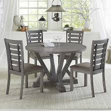 Like this one, for instance: Gray Wooden Fiji Round Dining Table Kirklands