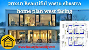 20x40 Vastu Shastra Home Plan West