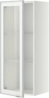 Metod Wall Cabinet W Shelves Glass Door
