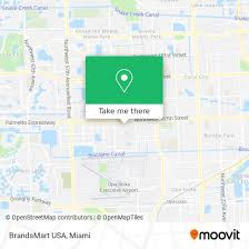 to brandsmart usa in miami by bus