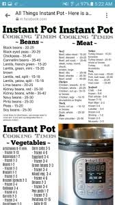 Instant Pot Cook Times Crockpot Express Recipes In 2019