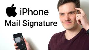 how to add mail signature on iphone