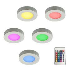Shop Dals Under Cabinet Led Puck Light Kit With Plug In Driver And Remote Controller N A On Sale Overstock 30074023