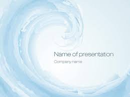 Pastel Blue Wave Powerpoint Template Backgrounds 10694
