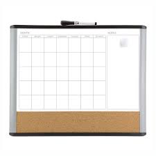 3 In 1 Dry Erase Calendar Combo Board