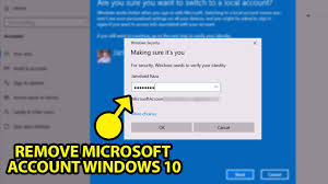 how to remove microsoft account from