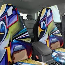 Graffiti Art Hippie Seat Covers Boho