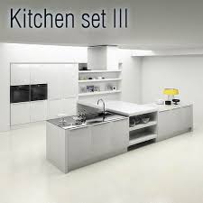 kitchen set p3 3d model furniture on