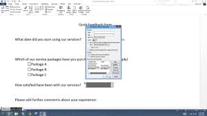 Creating A Survey Form In Word
