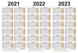 De kalender 2024 wordt automatisch gegenereerd en is hier altijd online te bekijken. Dreijahreskalender 2021 2022 2023 Als Pdf Vorlagen
