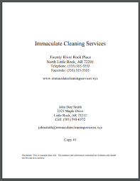 cleaning service business plan 12