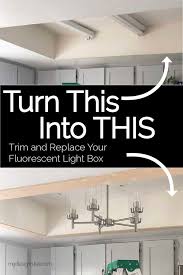 How to replace drop ceiling light fixtures. Replacing Fluorescent Light Boxes In Your Kitchen My Design Rules