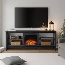75 Inch Tv Wood Television Stands Black