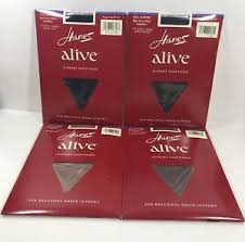 Details About Hanes Alive Full Support Pantyhose Style 811 Size B Sandlefoot 4 Colors