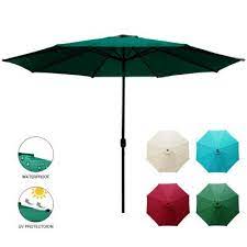green waterproof patio umbrellas