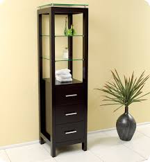 Espresso Bathroom Linen Cabinet 3