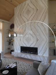 This Magnificent Linear Fireplace Is Surrounded By