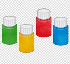 Plastic Bottle Watercolor Paint Wet