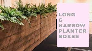 build a long and narrow planter box