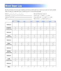 Blood Pressure And Blood Sugar Log Sheet Potj
