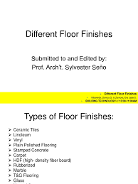 pdf diffe floor finishes revised