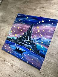 canvas painting disney themed