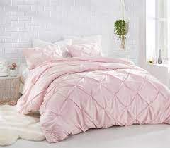 Pink College Comforter Set With