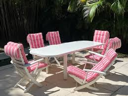 Riviera Patio Table And Six Chairs By
