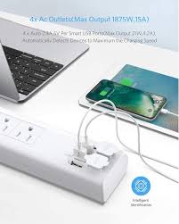 Bestek 5v 4 2a Usb Power Strip 4 Usb