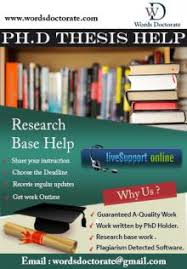 Phd thesis writing services