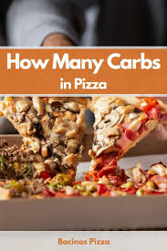 how many carbs in pizza chart