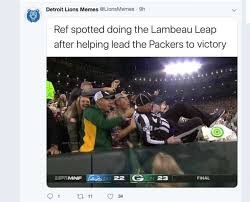 Green bay packers art print by jack zulli. Lions Fans Turn To Memes After Being Hurt By Refs Midland Daily News