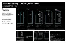 Autocad Door Elevation Drawings Dwg