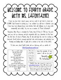 Back To School Welcome Letter From Teacher To Students Not Editable