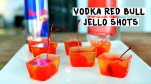 vodka red bull jello shots you