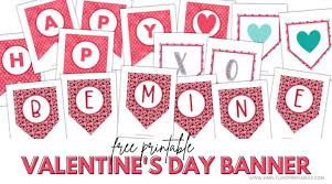 free printable valentine s day banner