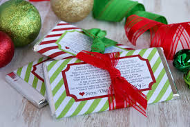 I made up a printable with. Candy Bar Wrapper Holiday Printable Our Best Bites