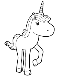 Animal coloring page unicorn pages sheets. Baby Unicorn Pictures Coloring Home