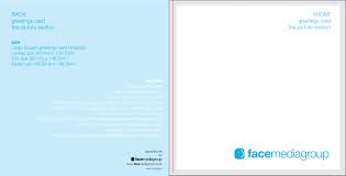 Free Blank Greetings Card Artwork Templates For Download Face