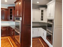 tips for painting cherry cabinets white