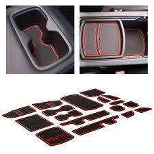 Red honda accord 2018 interior. Cupholderhero For Honda Accord Accessories 2018 2022 Premium Custom Interior Non Slip Anti Dust Cup Holder Inserts Center Console Liner Mats Door Pocket Liners 17 Pc Set Red Trim Buy Online At Best Price In