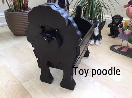 Toy Poodle Wooden Pet Planter Ornament