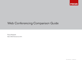 Web Conferencing Comparison Guide Pdf Free Download