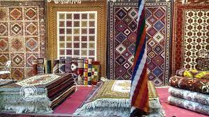 iran yazd exhibits hand woven carpet