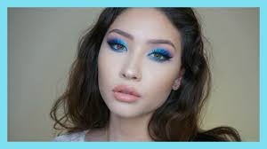 matte blue eyeshadow tutorial you