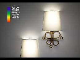 wireless led wall sconces set of 2