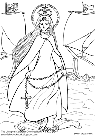 It prints on 3 pages, and comes in both black & white and in color, so you can choose if you want to color it yourself or not. Our Lady Of Lourdes Free Coloring Pages